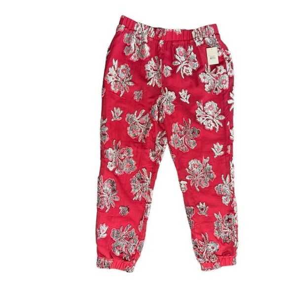 Juicy Couture Pull On Floral Jogger Pants NWT - Picture 1 of 10